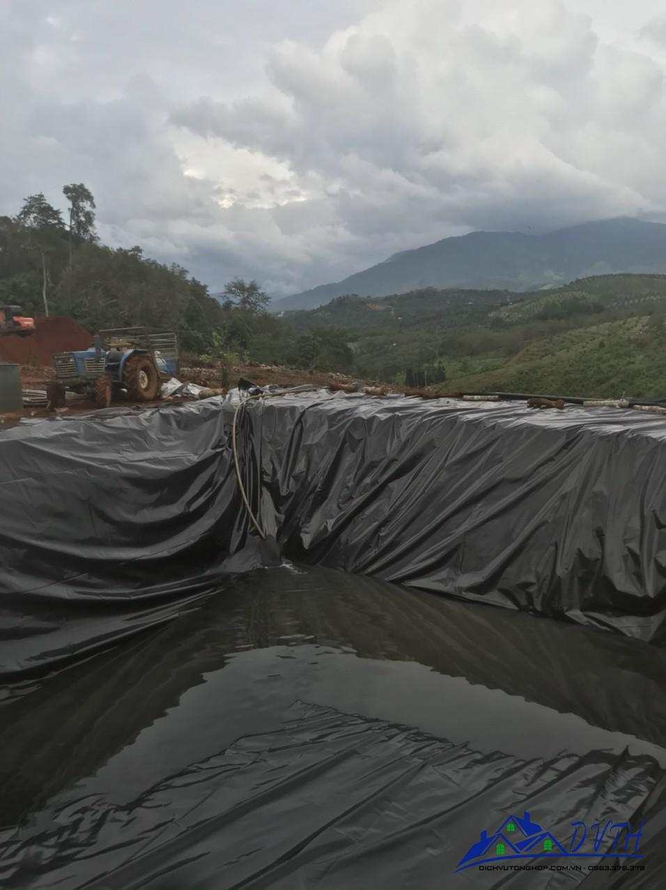 Bạt lót hồ tại Vĩnh Phúc